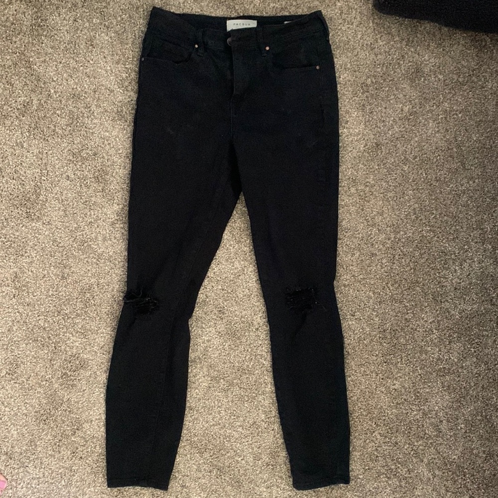 Black Pac Sun High Rise Skinny Jeans Size 25